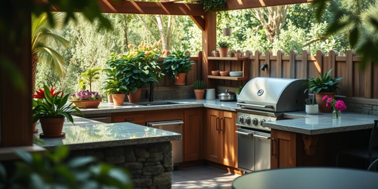 outdoor küche selber bauen